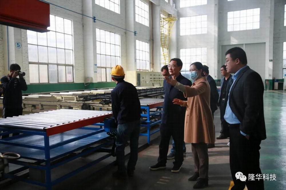 孟津縣縣委書 記楊劭春一行來隆華調(diào)研指導工作